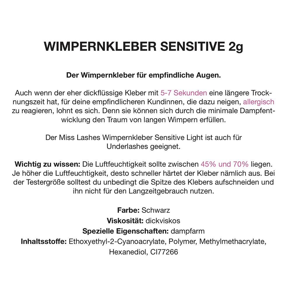Wimpernkleber | Sensitive Light | 2 g